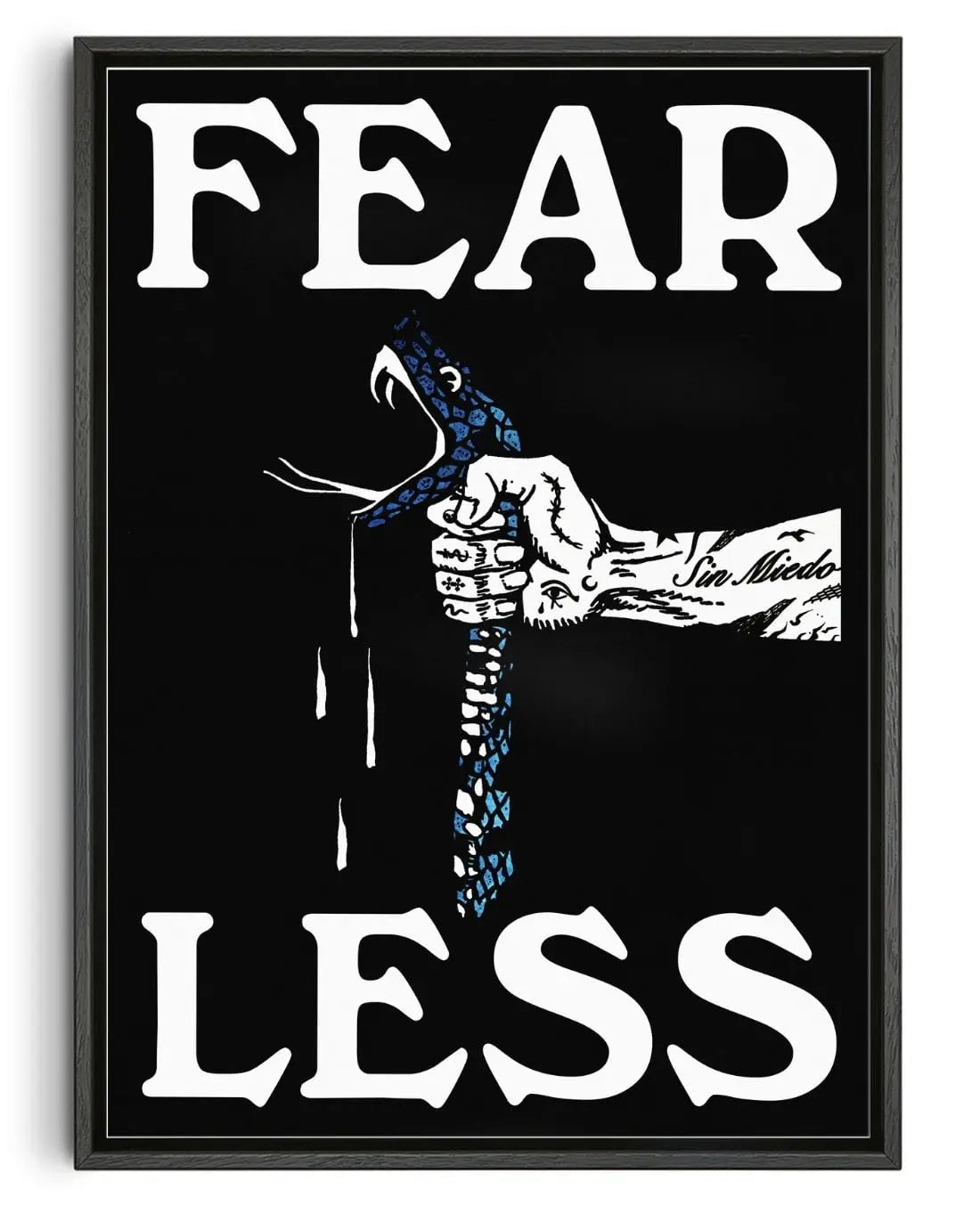 Fearless contemporary wall art print by Utsav Verma - sold by DROOL