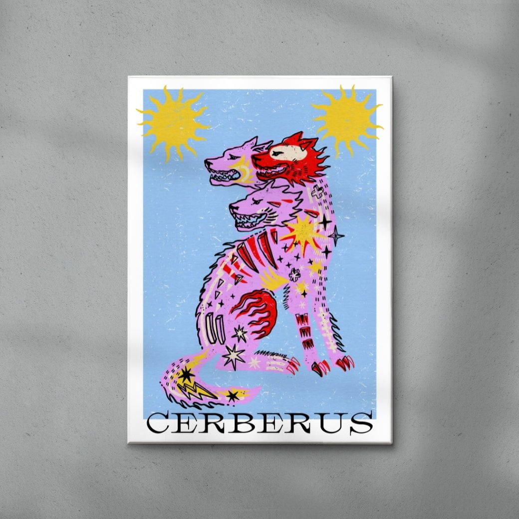 Cerberus I contemporary wall art print by Kwonny - sold by DROOL