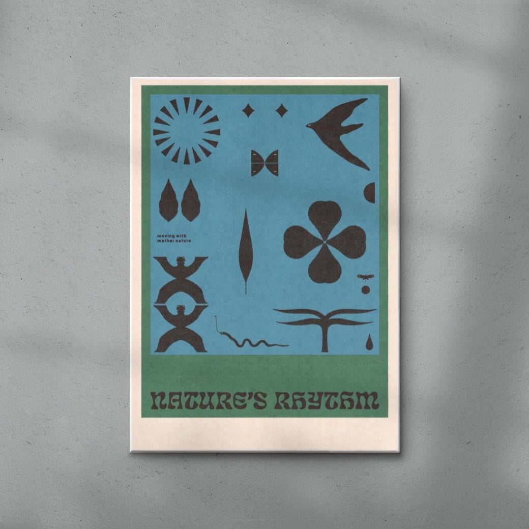 Nature's Rhythm 2 contemporary wall art print by Imo Sinclair - sold by DROOL