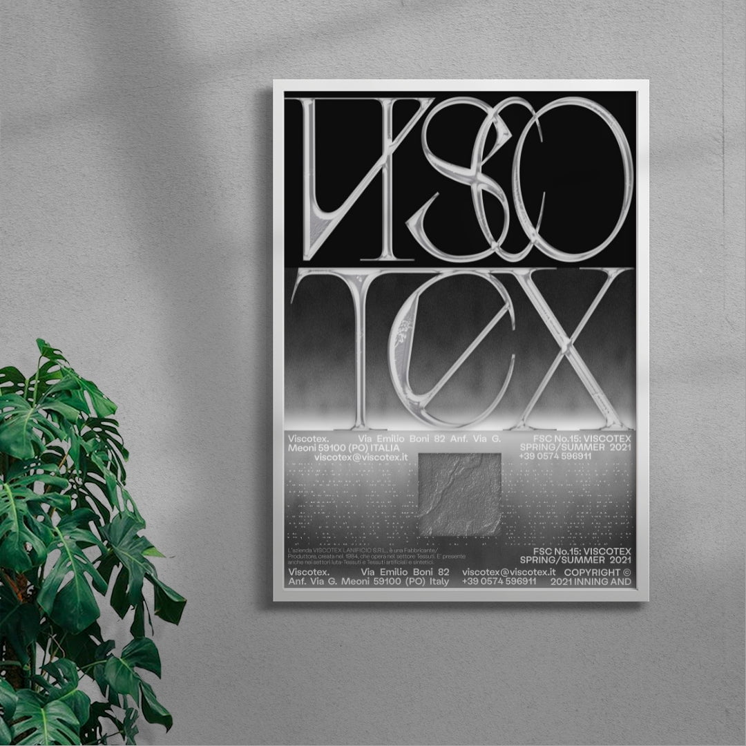 Viscotex contemporary wall art print by Hui Hwang - sold by DROOL