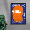 WHEELIN contemporary wall art print by Max Blackmore - sold by DROOL