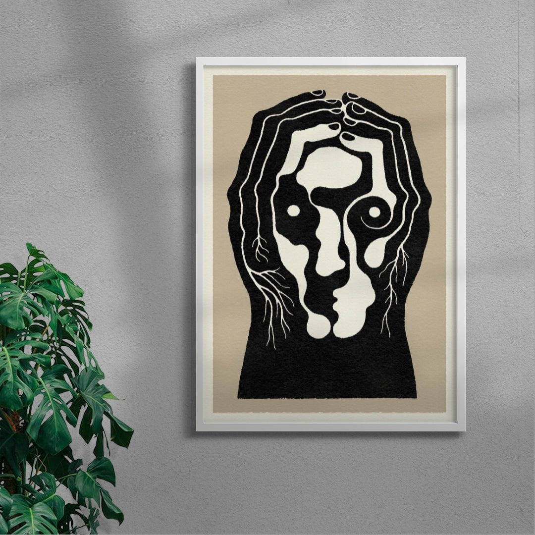 Pilgrim contemporary wall art print by Henrik Delehag - sold by DROOL