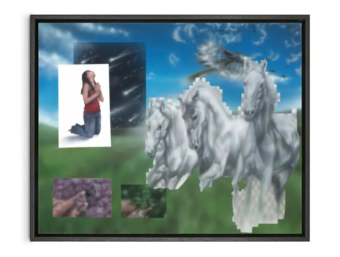 btw, you were my wish contemporary wall art print by Anu Jakobson - sold by DROOL