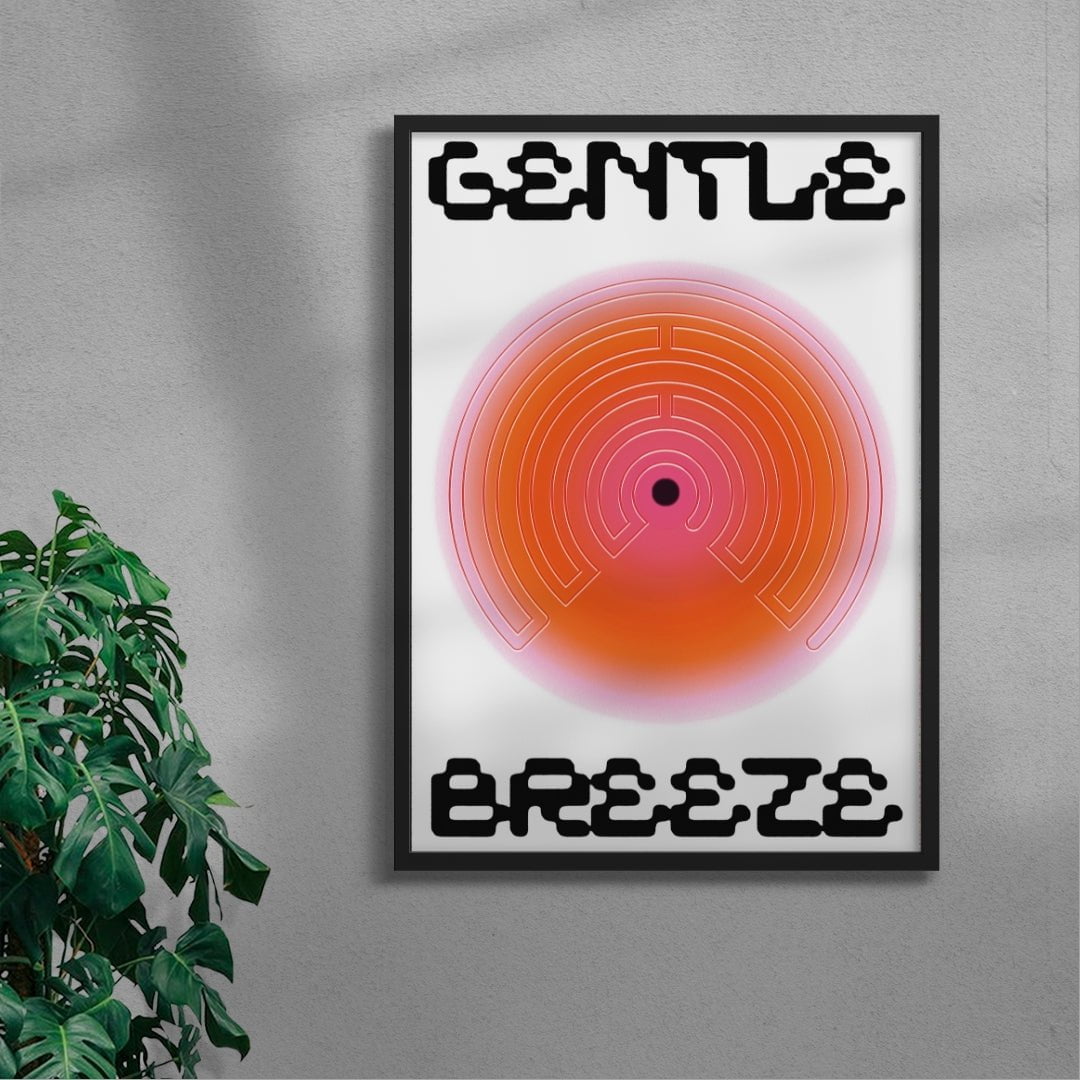 Maze contemporary wall art print by Will Da Costa - sold by DROOL