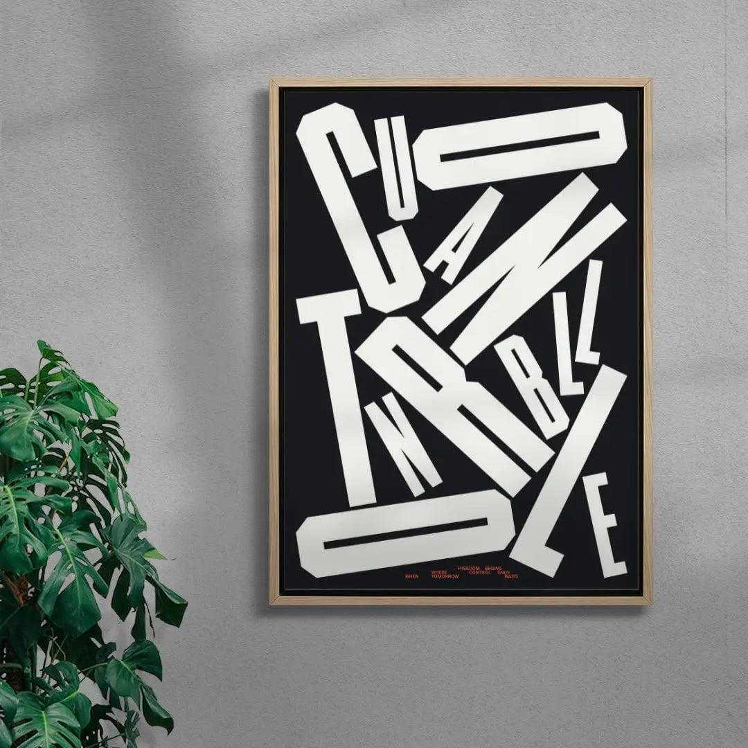 UNCONTROLLABLE contemporary wall art print by Xtian Miller - sold by DROOL