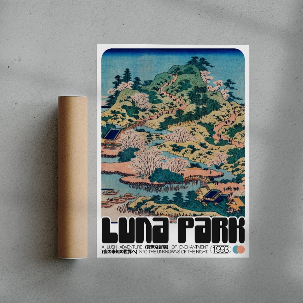 11.7x16.5" (A3) Luna Park - UNFRAMED contemporary wall art print by George Kempster - sold by DROOL