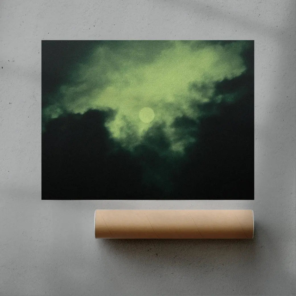 Veiled Moon contemporary wall art print by Omar Belattar - sold by DROOL