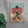 We are Here, No.3 contemporary wall art print by Studio IMO - sold by DROOL