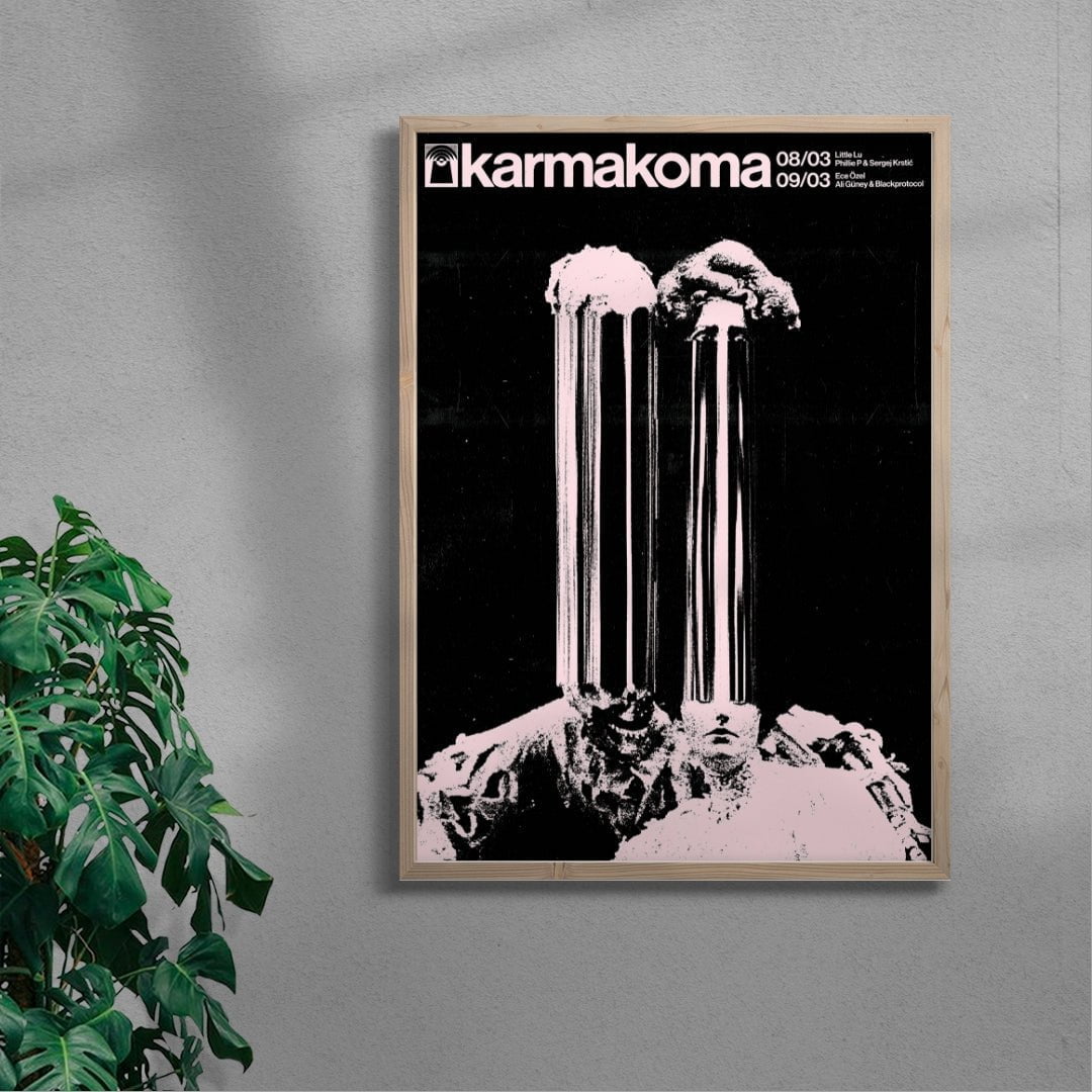 Karmakoma LU/ECE contemporary wall art print by Floating Bstrd - sold by DROOL