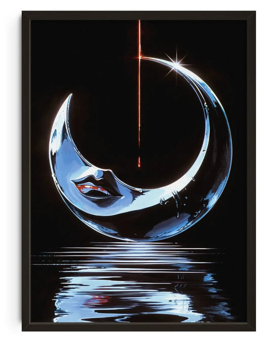 SILENT NIGHT contemporary wall art print by dolorsilentium - sold by DROOL