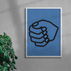 Handy - UNFRAMED contemporary wall art print by Adam Foster - sold by DROOL