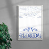Head in the Clouds (White) contemporary canvas art print by Salome Frenzel - sold by DROOL