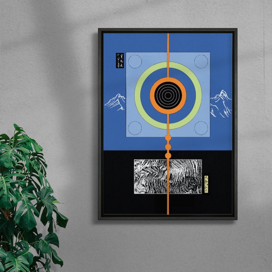 Izu contemporary wall art print by Shinzo Noda - sold by DROOL