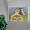 Arresting My Reaction contemporary wall art print by June Gutman - sold by DROOL