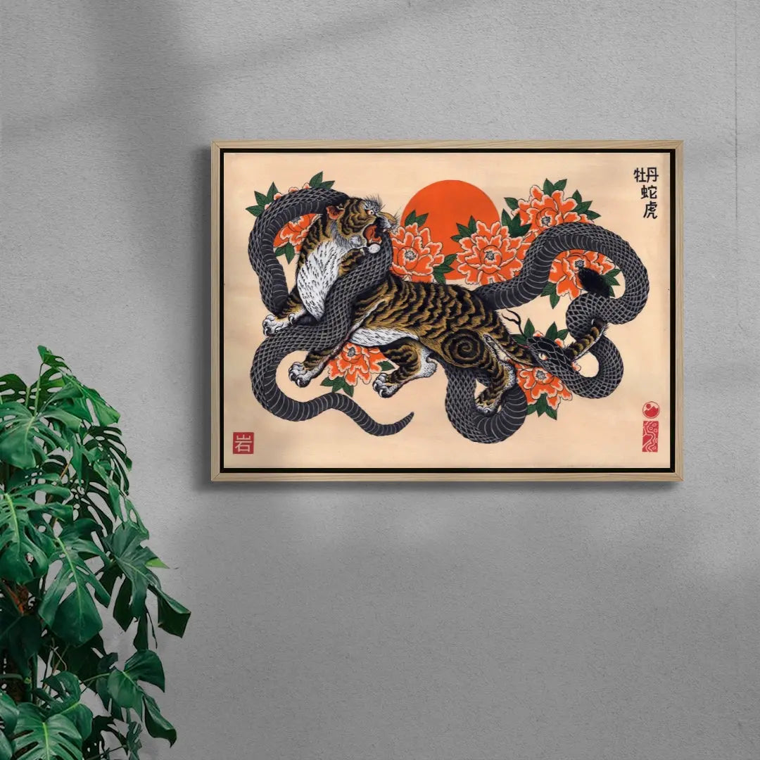 The Tiger, The Serpent & The Peonies
