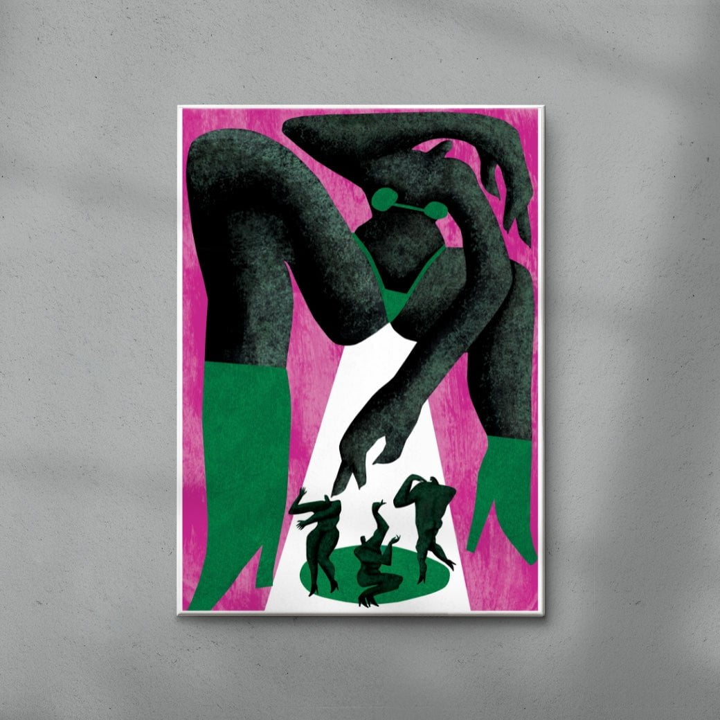 Femme Visibility contemporary wall art print by Hayley Wall - sold by DROOL