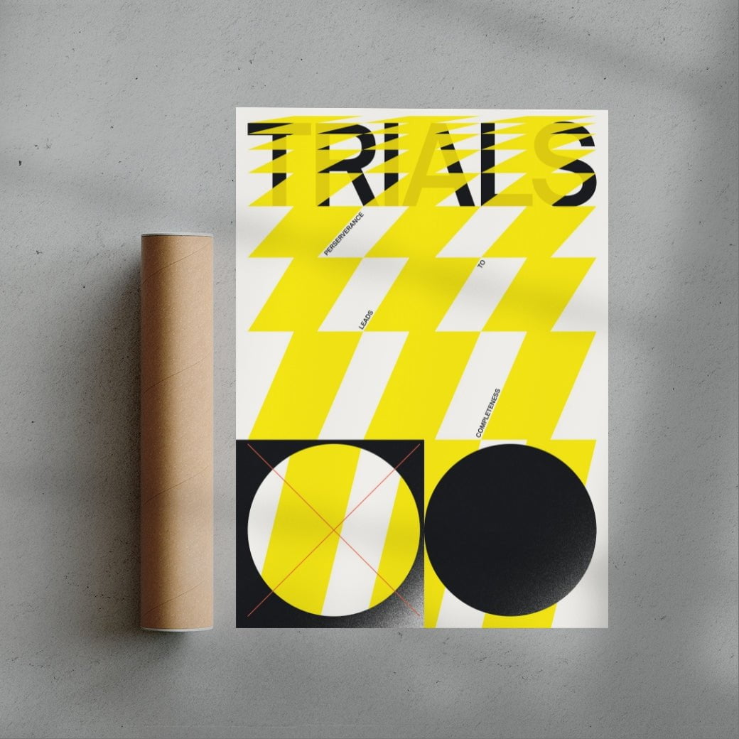 TRIALS contemporary wall art print by Xtian Miller - sold by DROOL