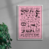 Don't Cry, Just Drive contemporary wall art print by Utsav Verma - sold by DROOL