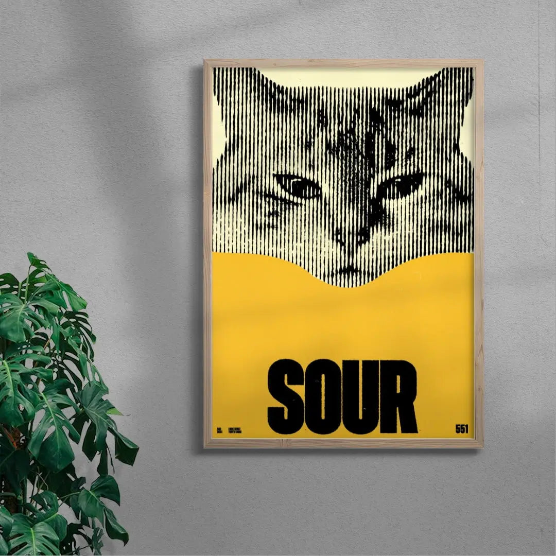 SOUR contemporary wall art print by Brad Mead - sold by DROOL