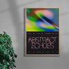 Abstract Echoes 01/08 contemporary wall art print by Coveposter - sold by DROOL