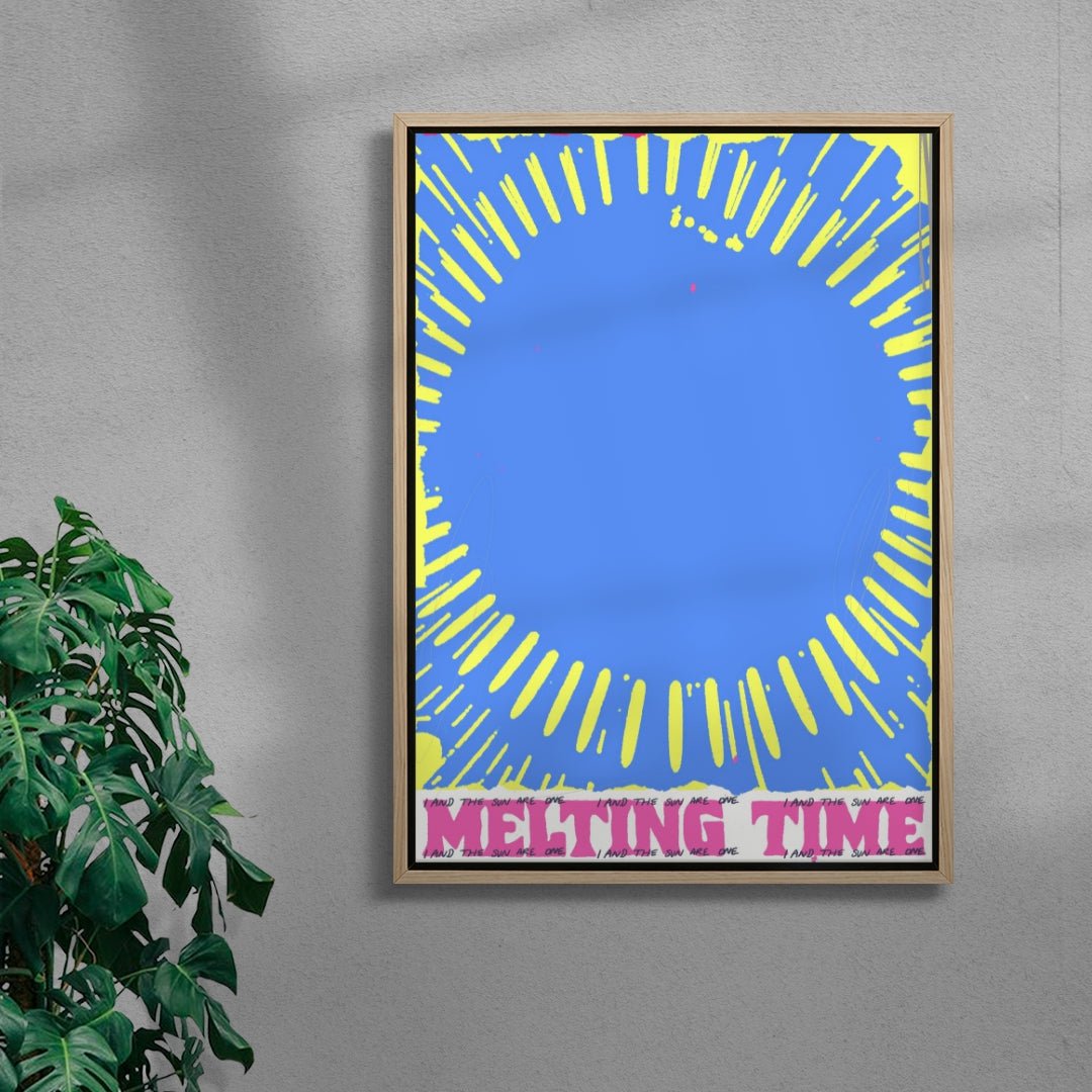 Melting time contemporary wall art print by Jorge Santos - sold by DROOL