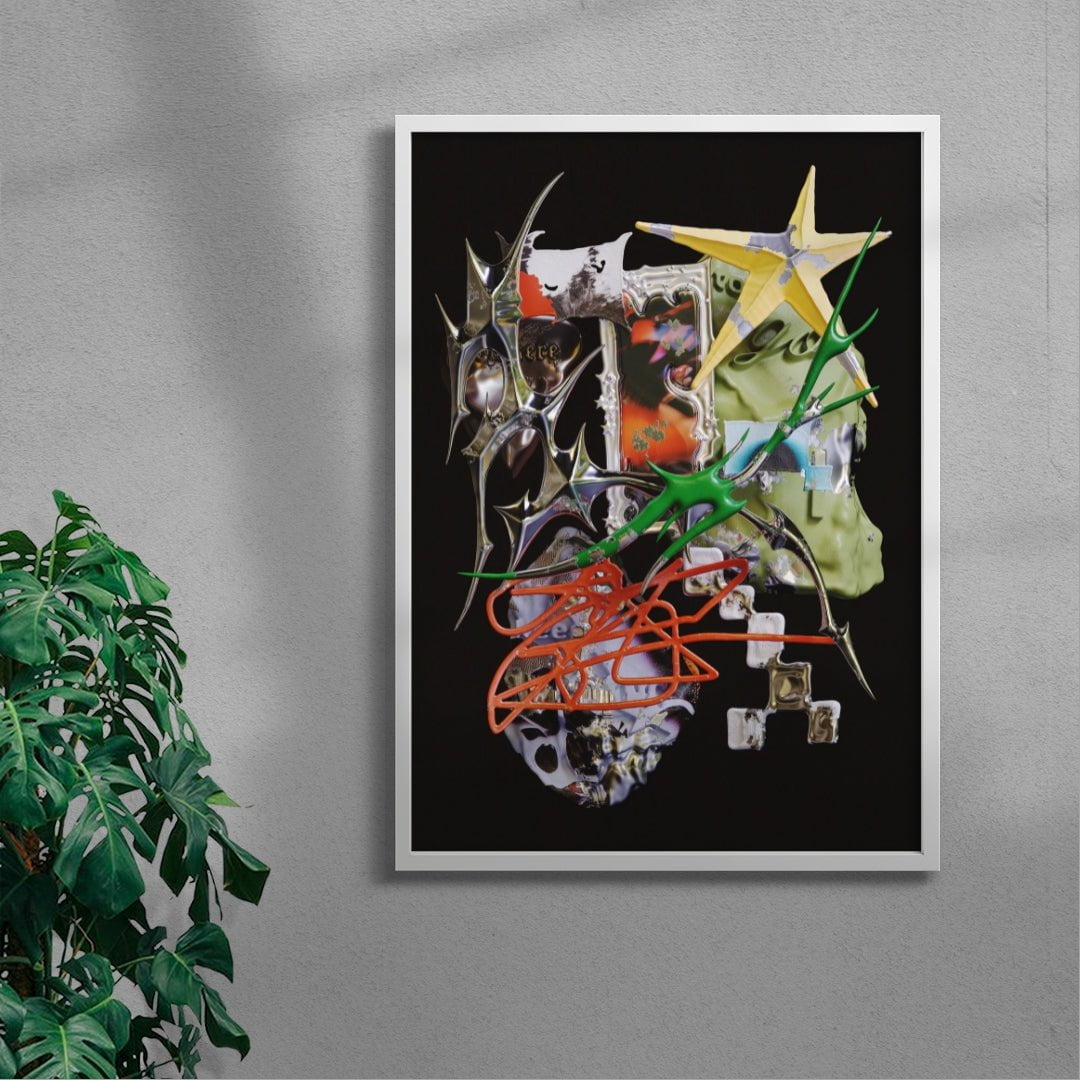 Phantom Route contemporary wall art print by Kitasavi - sold by DROOL