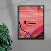 Pink Car contemporary wall art print by Burak Boylu - sold by DROOL