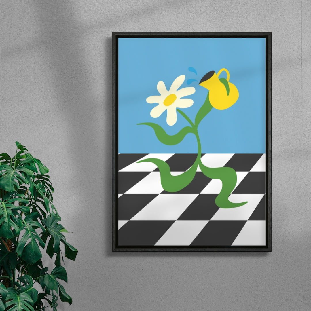 Flower 6 contemporary wall art print by Max Blackmore - sold by DROOL