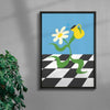 Flower 6 contemporary wall art print by Max Blackmore - sold by DROOL