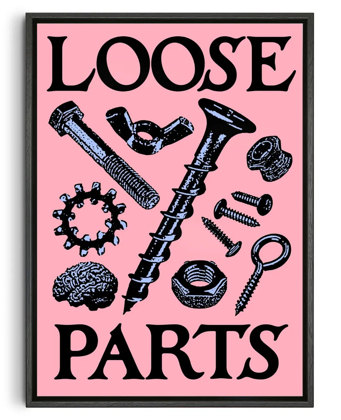 LOOSE PARTS contemporary canvas print by Kido - sold by DROOL