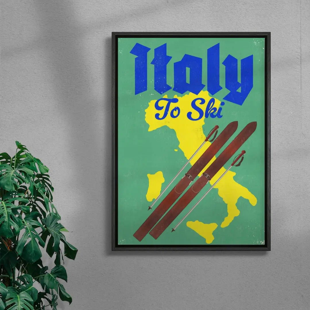 Italy Ski Travel Map