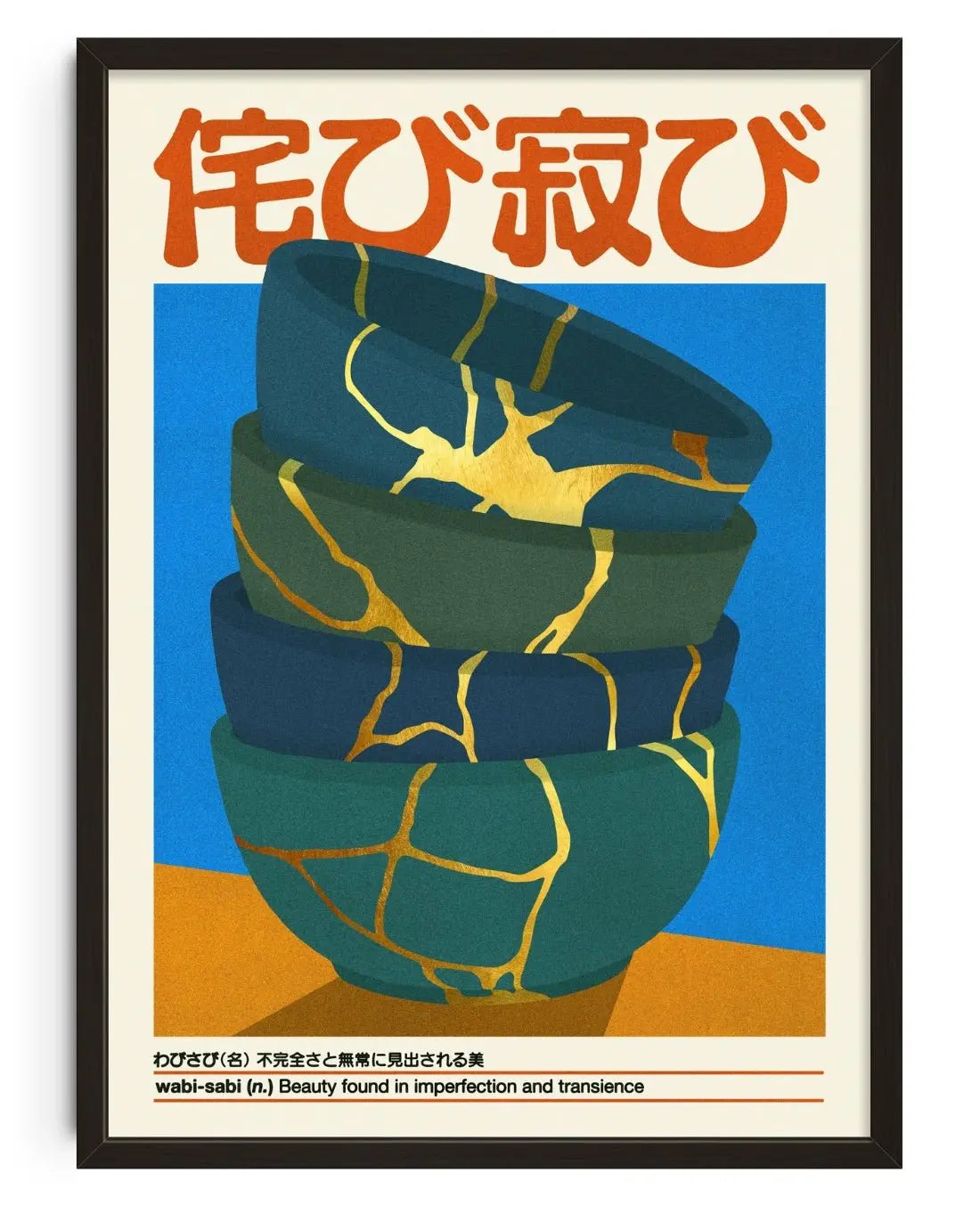 Wabi-sabi contemporary wall art print by Othman Zougam - sold by DROOL