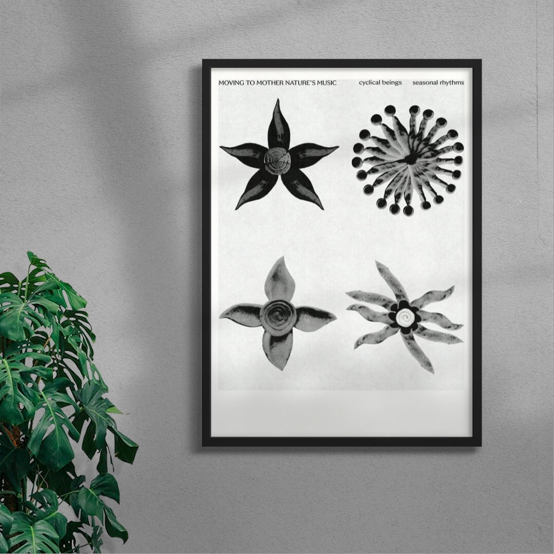cyclical beings contemporary wall art print by Imo Sinclair - sold by DROOL