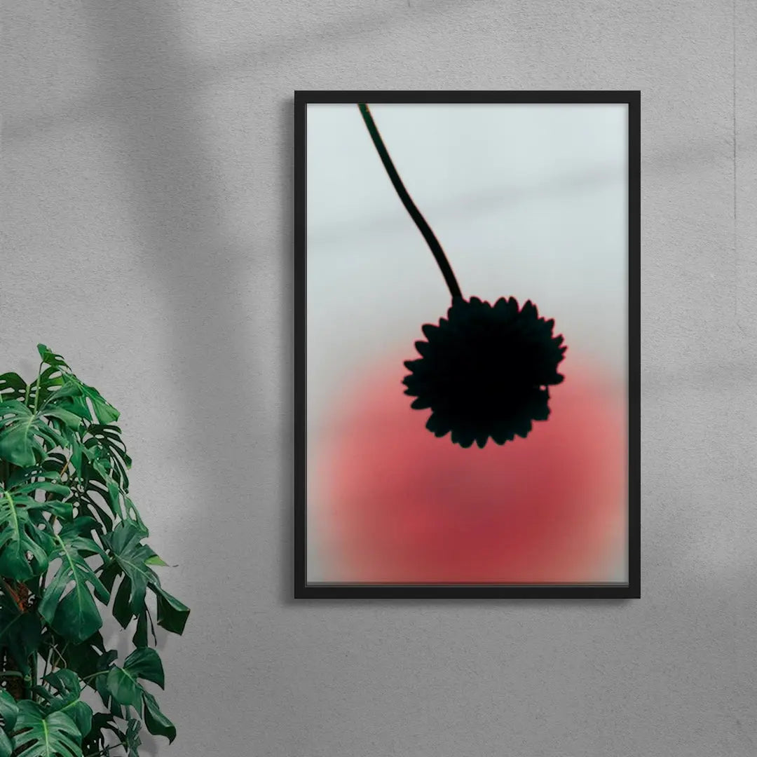 Flower Silhouette contemporary wall art print by Miles Caliboso - sold by DROOL