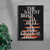 SAFEST ROAD TO HELL contemporary wall art print by Xtian Miller - sold by DROOL