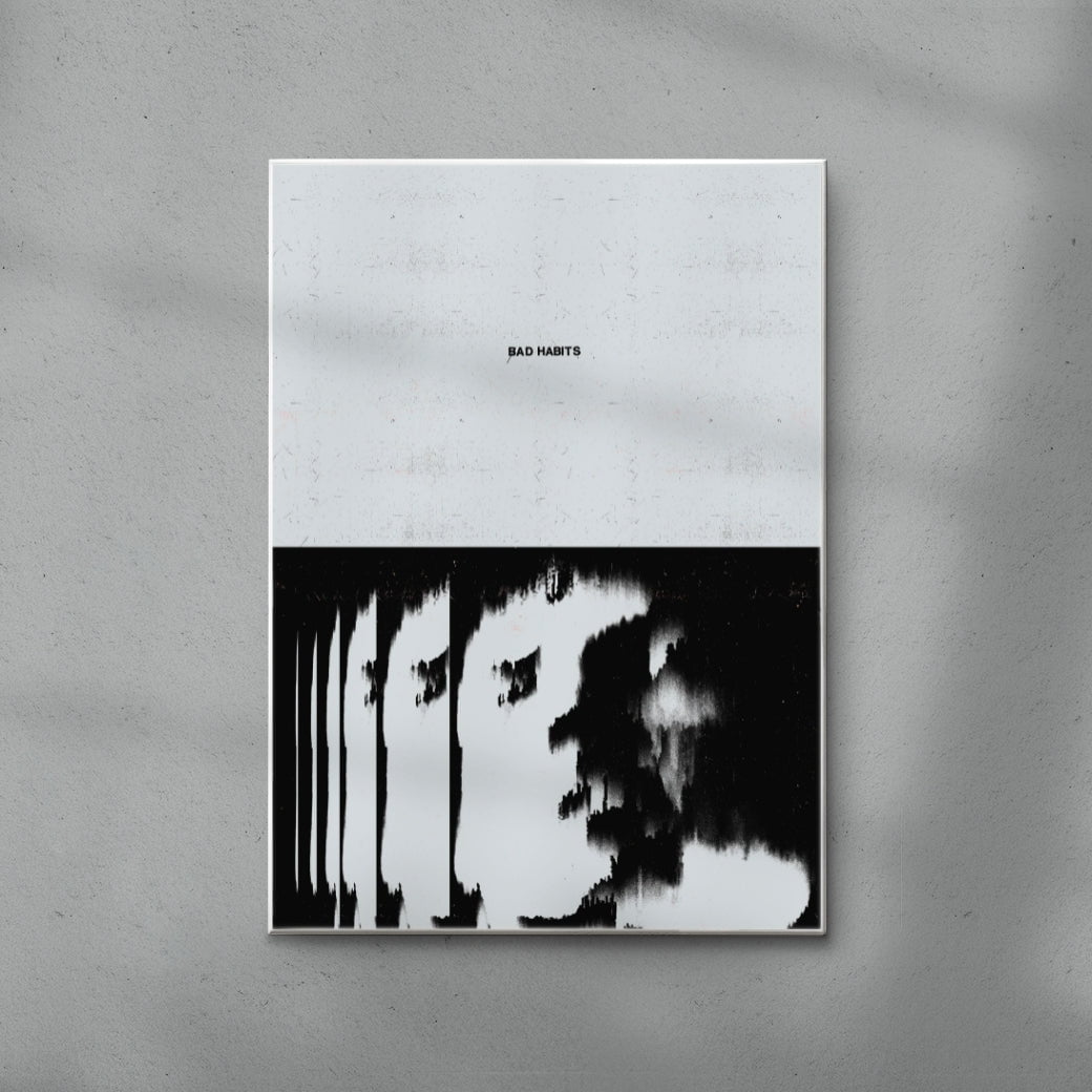 Bad Habits contemporary wall art print by Floating Bstrd - sold by DROOL