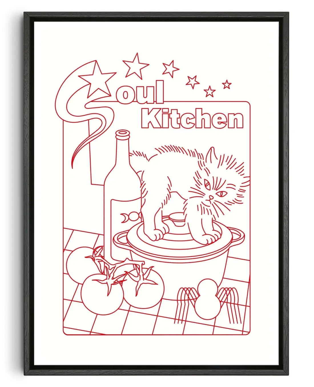 SOUL KITCHEN contemporary wall art print by Juan Sebastián Rosillo - sold by DROOL