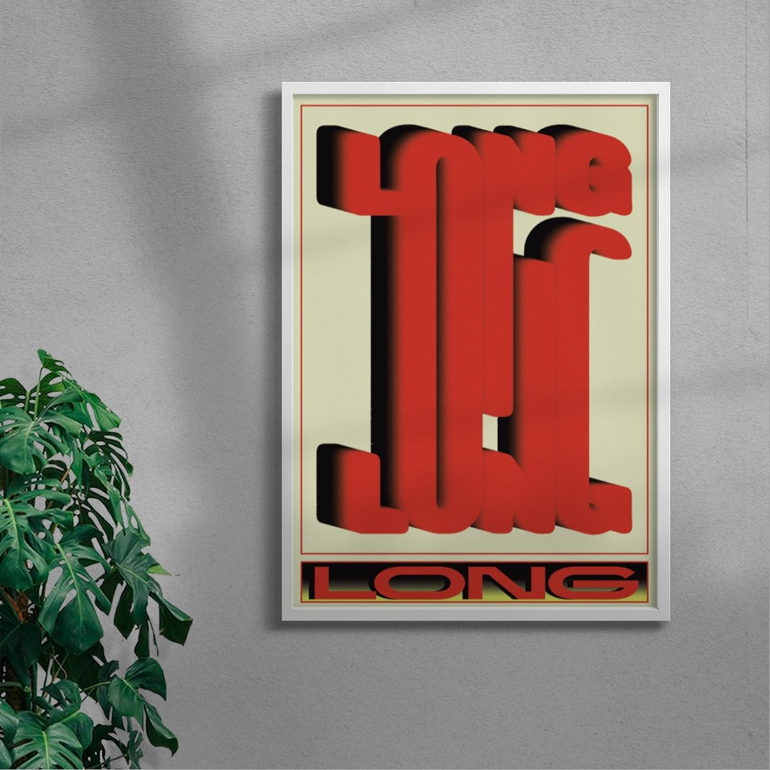 Long contemporary wall art print by Sheyi Adebayo - sold by DROOL