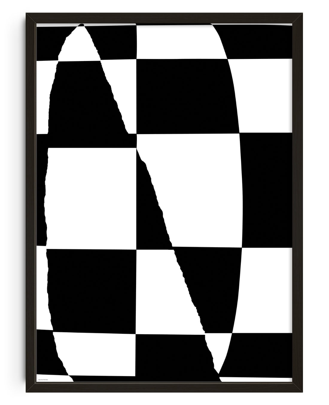 Noir contemporary wall art print by Sara Cristina Moser - sold by DROOL