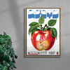 Red Apple contemporary wall art print by George Kempster - sold by DROOL