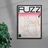 Peach Fuzz contemporary wall art print by Renee Kao - sold by DROOL