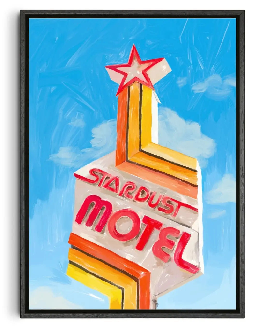 Stardust Motel contemporary wall art print by Laurie Campbell - sold by DROOL