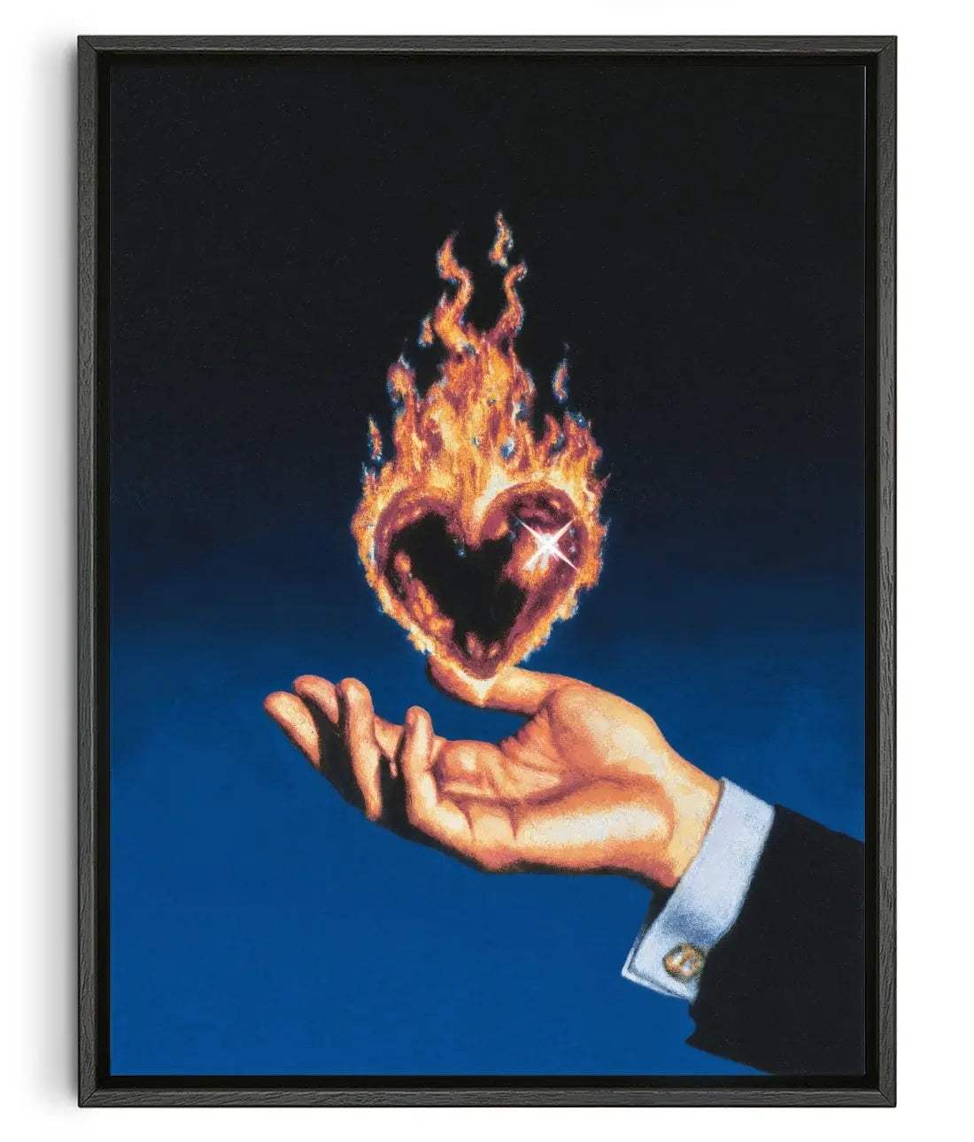 burning love contemporary canvas print by Blank Embrace - sold by DROOL