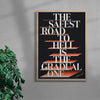SAFEST ROAD TO HELL contemporary wall art print by Xtian Miller - sold by DROOL