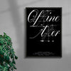 Offline contemporary wall art print by Pangram Pangram Foundry - sold by DROOL
