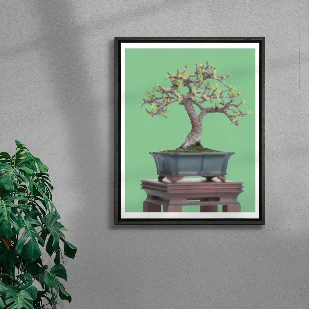 Hum contemporary wall art print by Jimmy Tran - sold by DROOL