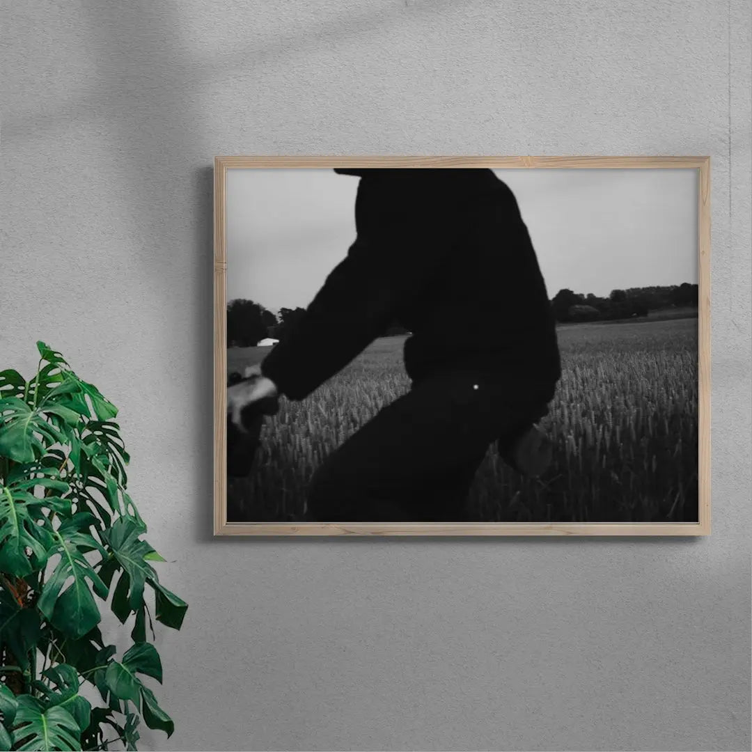 Wheat Rider contemporary wall art print by Johan Knobe - sold by DROOL
