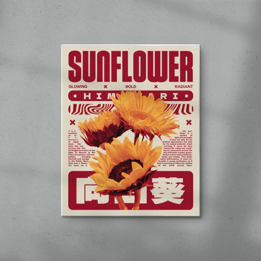 Sunflower poster design