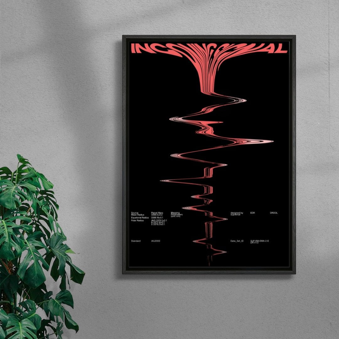 Incoming Signal contemporary wall art print by Roman Post. - sold by DROOL