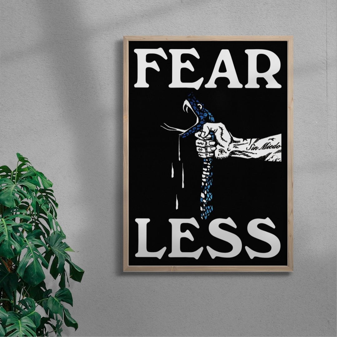 Fearless contemporary wall art print by Utsav Verma - sold by DROOL